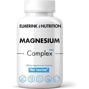 Hoog Opneembare Magnesium – 60 Capsules – Unieke formule - 3 Magnesiumvormen (Citraat, Bisglycinaat, N-Acetyltaurinaat) + L-Taurine – Wetenschappelijk Onderbouwd – Elmerink Nutrition