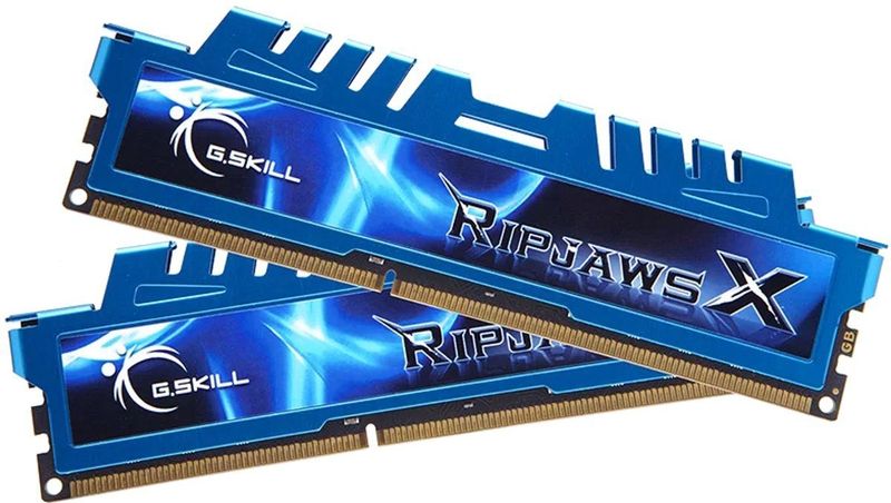 G.Skill - RipjawsX - RAM - Blauw - 16 GB - DDR3 - 1600 MHz - 2 x 8GB