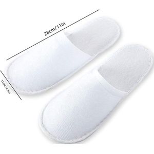 Zeynomax - Set van 4 paar badslippers voor hotel, spa en thuisgebruik - Dames en heren - Maat 36/41 EU - Ideaal voor gasten en reizen