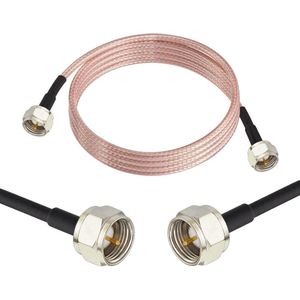 Hoogwaardige F-Type Coax Kabel 75 Ohm 1,8m voor Modem, Tuner en Digitale TV-antenne