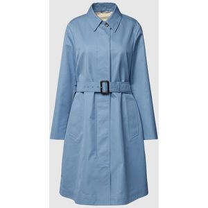 Weekend Max Mara Lange jas met riem, model 'VANDA' in lichtblauw Maat-44
