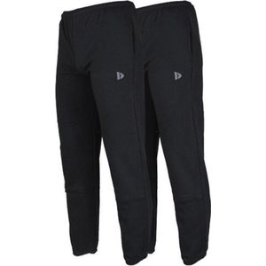 2-Pack Donnay Joggingbroek met elastiek - Sportbroek - Heren - Maat M - Zwart