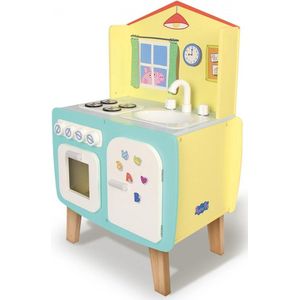 Peppa Pig Speelkeuken Hout - Speelgoedkeuken - Met Ronde Vormen - 70 x 45 x 30 cm