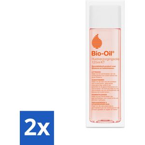 2 x Bio-Oil Huidverzorgingsolie 125 ml - Huidverzorging - Littekenvermindering - Huidstriemen - Pigmentvlekken - Droge Huid