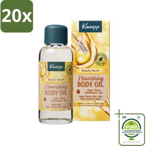 20 x Kneipp - Huidolie - Beauty Secret - Voor droge en gevoelige huid - 100 ml - Grootverpakking - Huidolie - Droge Huid - Gevoelige Huid - Voedende Olie - Argan Olie