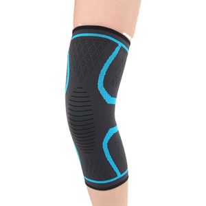 Jonyx - Kniebrace - Knieband - Compressie - Bandage - Knee sleeve - Tegen blessures - Elastisch - Grijs/blauw - Maat XL