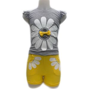 Embrator meisjes Zomersetje Bloem geel maat 86-92