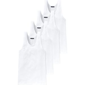 Schiesser Heren onderhemd 4 pack Cotton Essentials Authentic