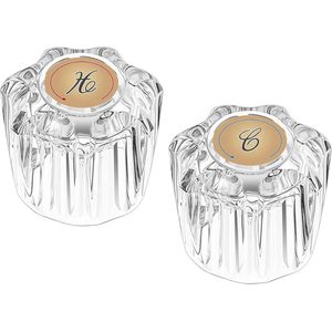 Vervangingsset voor doucheknoppen - 2 stuks doucheknophandvatadapter - universele kraanhandgreep compatibel met Delta - Delex - Peerless - vervangingsset voor douchekop