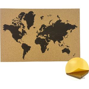 Landkaart wereld prikbord - Kantoorartikelen online? | De laagste prijzen |  beslist.nl