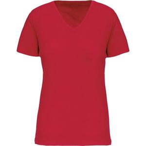 Kariban Dames-t-shirt BIO150 IC V-hals K3029IC - Red - M