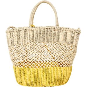 ESPRIT Schoudertas Dale Shopper Yellow Crème