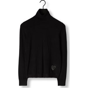 Liu Jo Ecs Maglia M/l Dvita Colorlogo Truien & vesten Dames - Sweater - Hoodie - Vest- Zwart - Maat XL