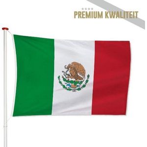 Mexicaanse Vlag Mexico 100x150cm - Kwaliteitsvlag - Geschikt voor buiten