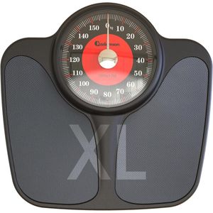 Grote analoge weegschaal tot 160 kg met antislip oppervlak en grote cijfers