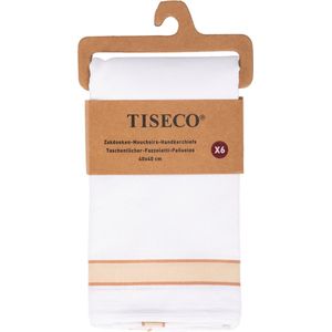 Tiseco Herenzakdoeken Alto 2 - 40 x 40cm - 6 Stuks - 100% Katoen (Indiantan)