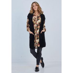 DIDI Dames Tuniek Jolie Black Blooming print maat 48