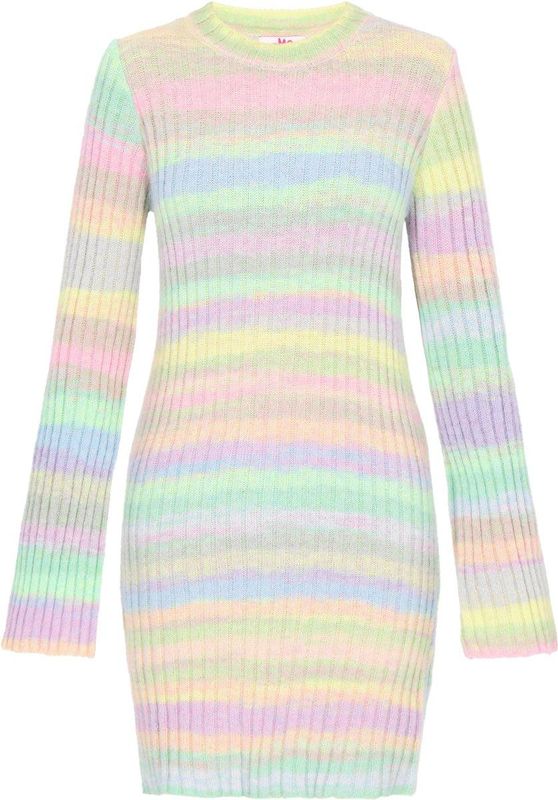 MYMO - Jurk - Blauw Geel Limoen Lila Oranje Pink - Kort Mini - Slanke Pasvorm