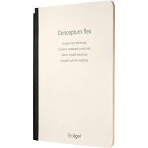 Sigel - notitieschrift - A5 - Conceptum Flex - chamois - 80 grams papier - mindmap - 92 pagina's - softcover - SI-CF225
