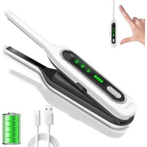 WNHB® Draadloze Mini Stijltang voor Kort Haar 2-in-1 Reiskrultang en Straightener