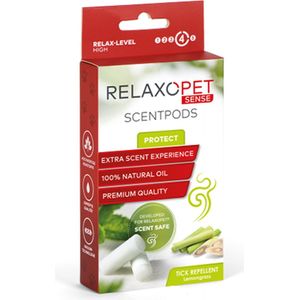 Relaxopet Sense Scent Pods Protect - Lemongrass - Geurpods Honden - Dieren Antistressmiddelen - Beschermende Geur - Anti-stress Hond - Citroengras - Honden Supplementen