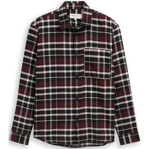 Tom Tailor Denim Relaxed fit overhemd met ruitjesmotief