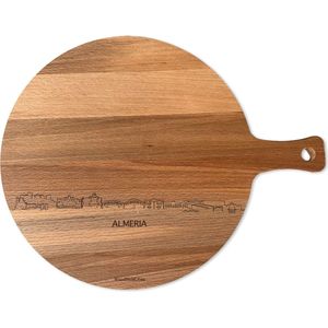 Skyline Serveerplank Rond Almeria - Hapjesplank - Serveerplank - Tapas - Hapjes - Serveren - 29cm - Hapjesplank - Serveerplank - Tapas - Hapjes - Serveren - WoodWideCities