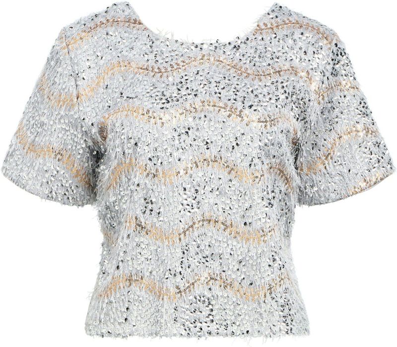 Object - Objdana Re Top 141 - T-shirt - Light Grey Melange - Dames