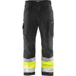 Blaklader Softshell werkbroek High Vis 1562-2517 - Zwart/High Vis Geel - D128