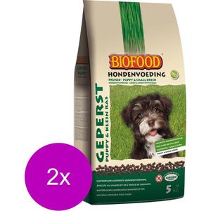 Biofood Geperst Puppy & Kleine Rassen - Hondenvoer - 2 x 5 kg