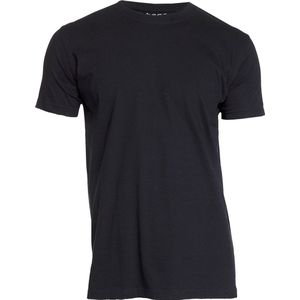 Garage 101 - Classic Fit 2-pack T-shirt ronde hals korte mouw zwart L 100% katoen