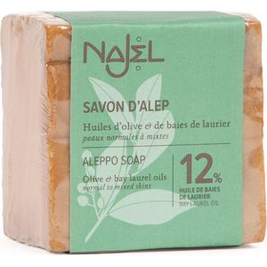 Najel - Aleppo Olijfzeep - 12% Laurierolie - Plantaardige Zeep
