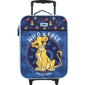 The Lion King (Simba) Made to Roll Trolley Koffer - Blauw - Reiskoffer