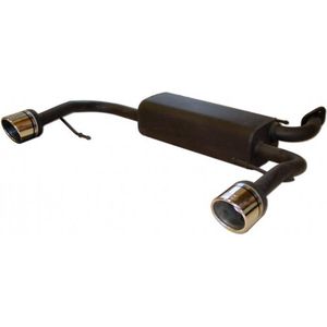 Ulter Sport - Dubbele Sportuitlaat - Zwart - Voor Suzuki Swift II 1.6 Sport 2006-2010 - 101 mm