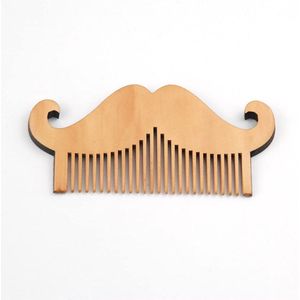 Premium Baardborstel van Hout - Perfect Cadeau-idee - Dubbelzijdige Kam