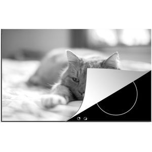 KitchenYeah® Inductie beschermer 80x52 cm - Kat - Bed - Bedsprei - Meisjes - Kinderen - Jongens - Kind - Kookplaataccessoires - Afdekplaat voor kookplaat - Inductiebeschermer - Inductiemat - Inductieplaat mat