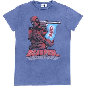 MARVEL Deadpool - Grijsblauw T-shirt voor Heren / M