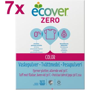 Ecover - ZERO - Waspoeder - 7x 750g - 126 Wasbeurten - Voordeelverpakking