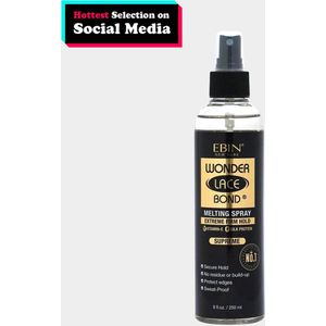 EBIN MELTING SPRAY - WONDER LACE BOND - MELTING SPRAY - LACE WIG - PRUIK - MELT- 250ML - SUPREME STRENGTH