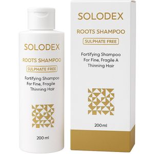 Solodex Roots Shampoo – Medicinale Sulfaatvrije Premium Shampoo - Tegen Haaruitval & Voor Haargroei - 200ml