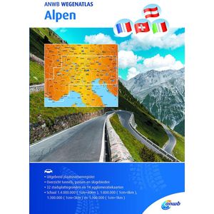 ANWB wegenatlas  -  Alpen