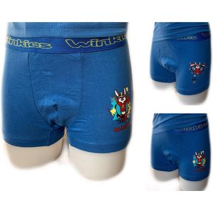 Embrator 2-stuks Jongens Boxershorts met opdruk kobaltblauw 128/134
