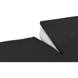 Nightkiss - Topcover - Katoen - 160x200 cm - BI-inkeping enkel - Tot 8 cm matrashoogte - Zwart