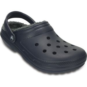 Crocs - Classic Lined Clog - Instap Sandaal - 46 - 47 - Blauw