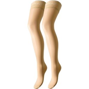 Maddalena 40 Denier Transparante Stay-Up Kousen - Fashion Wear - Vrouwen