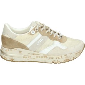 Cetti C1274 - Volwassenen Lage sneakers - Kleur: Wit/beige - Maat: 40