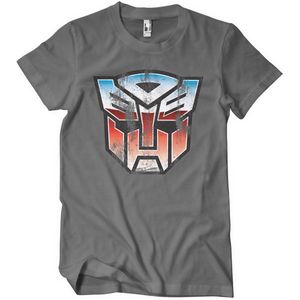 Transformers Distressed Autobot Shield T-Shirt Darkgrey-L