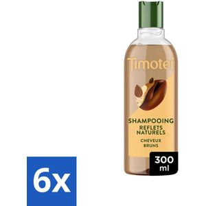 6 x Timotei - Shampoo - Intens Bruin - 300 ml - Bruin Haar Shampoo - Henna Shampoo - Natuurlijke Shampoo - Siliconen Shampoo - Duurzame Shampoo