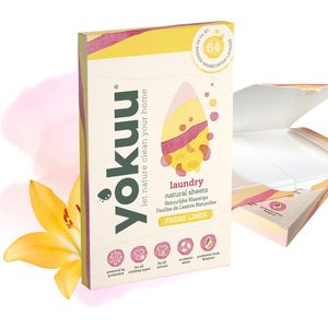 YOKUU Probiotische Wasstrips - 128 Wasbeurten - Wasdraadfrsse Geur - Reis Wasmiddel - Ultra Geconcentreerd en Voorgedoseerd - Ecologisch Wasproduct