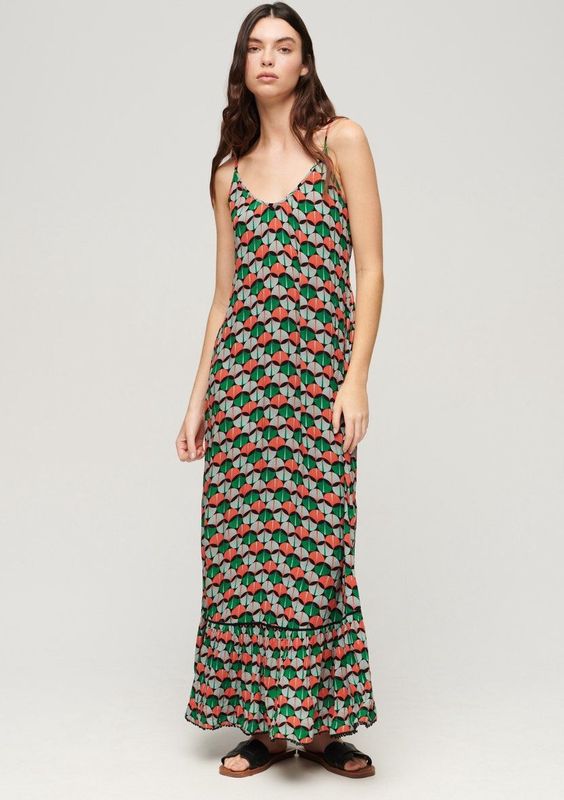 Superdry - Beach Lange Jurk - Maxi - Zonder Mouwen